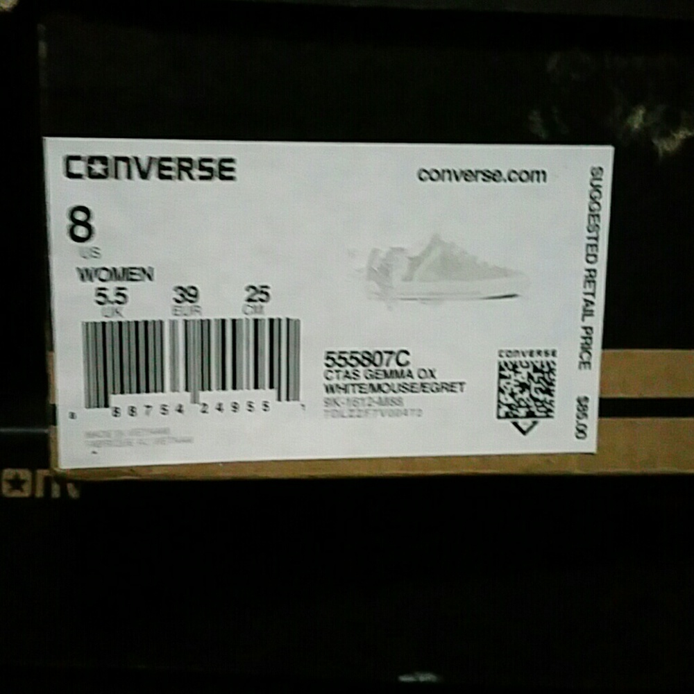 Converse ctas gemma ox white size 8 - Picture 7 of 7